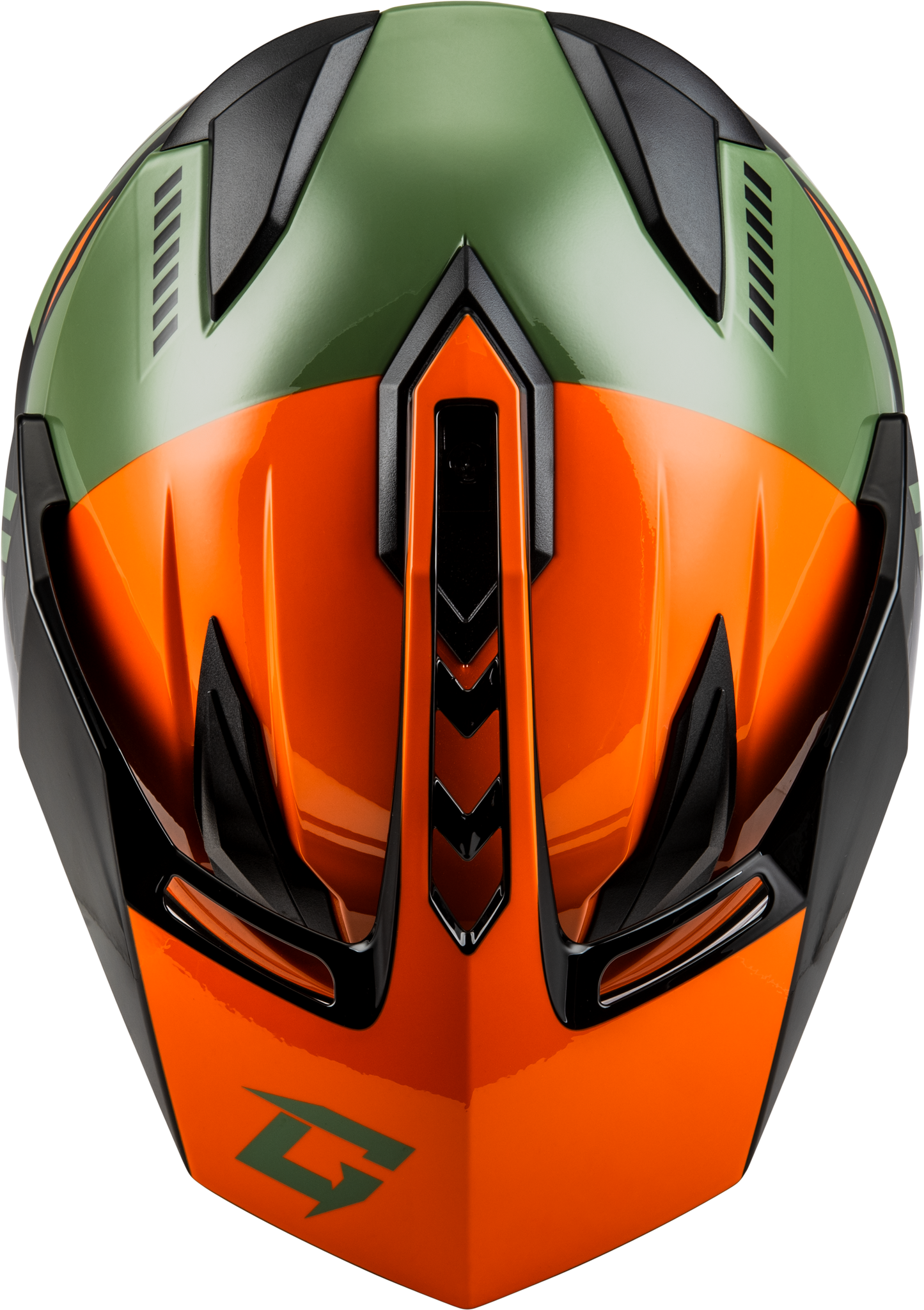 Gm 11 Ronin Helmet Orange/Green/Black