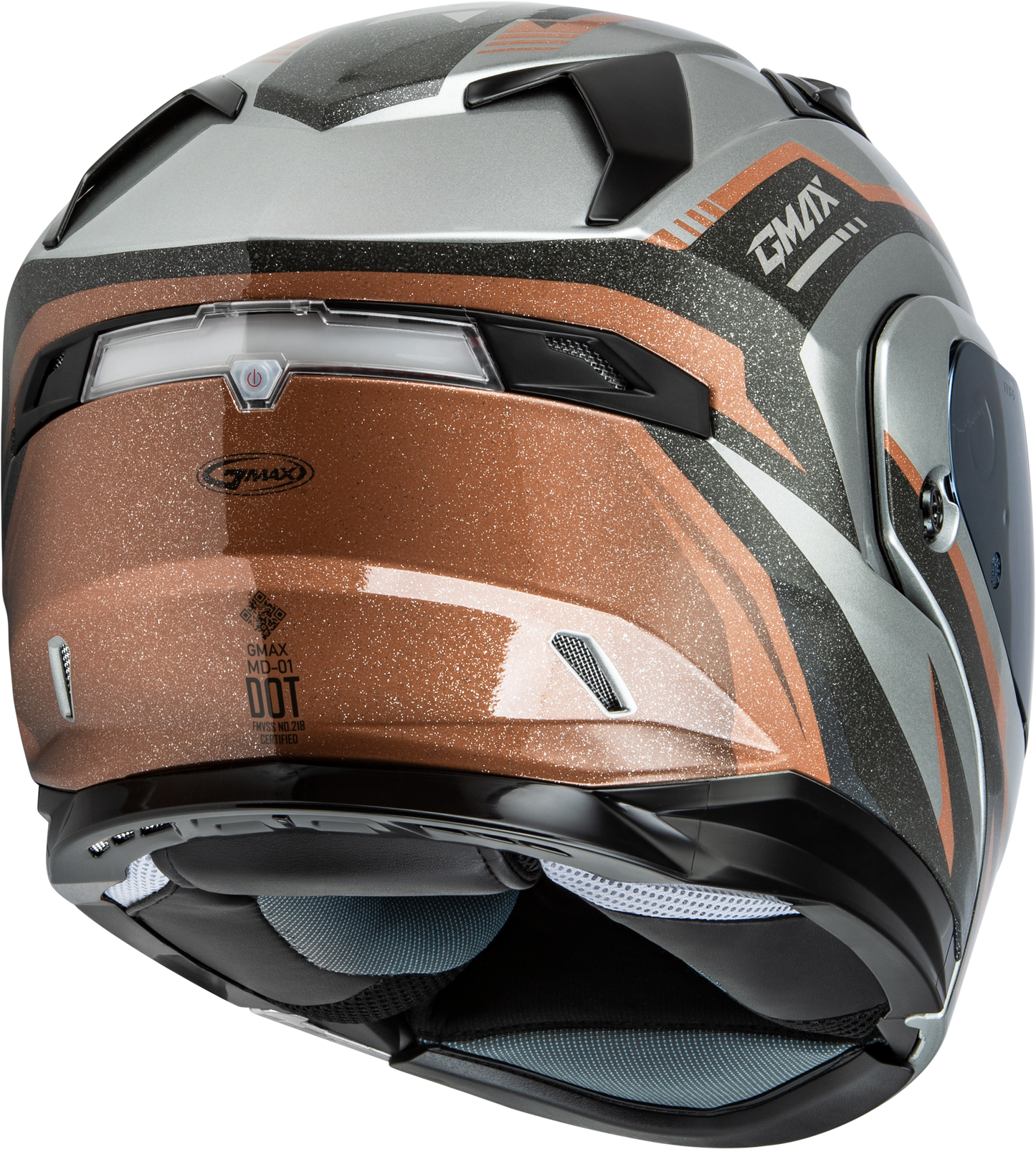 Md 01 Volta Helmet Grey/Black/Copper Metallic