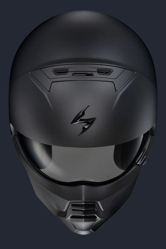 Covert 2 Open Face Helmet Matte Black