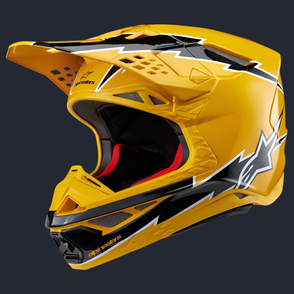 Supertech S-M10 Ampress Helmet Black/Orange Glossy Xs