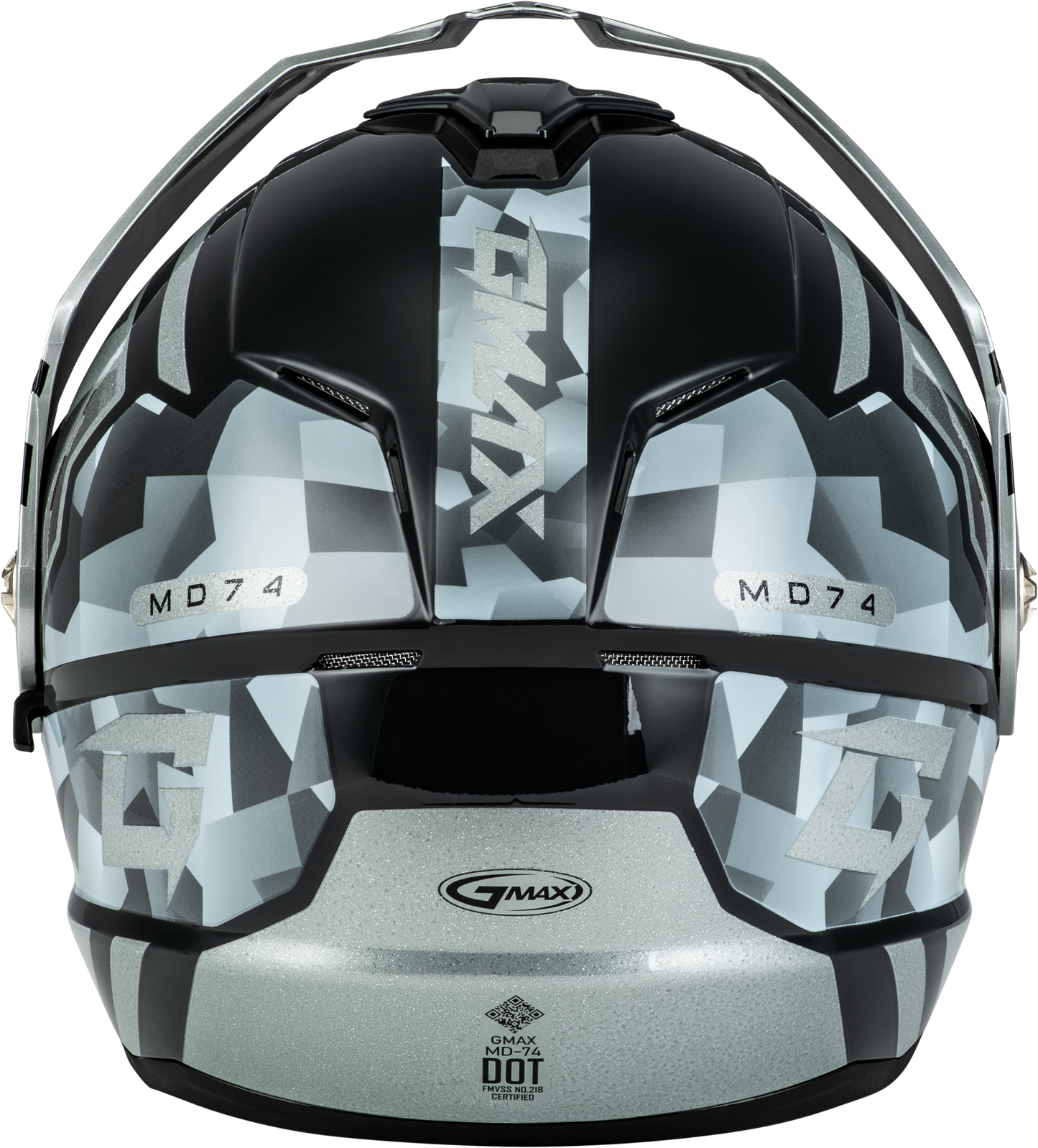 Md 74 Striker Modular Helmet W Slvr Shield Slvr/Blu Mtlc