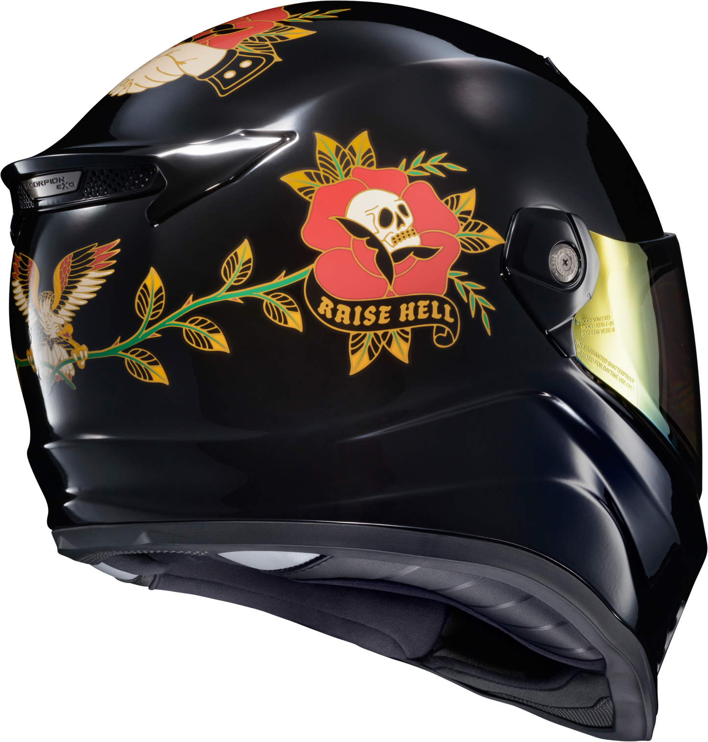 Covert Fx Full Face Helmet The Litas Gloss Black