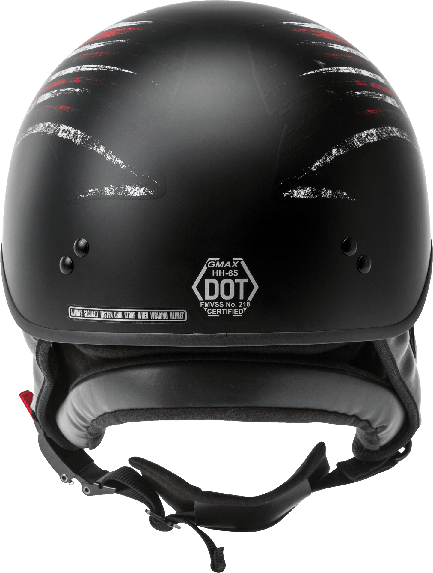 Hh 65 Half Helmet Bravery Matte Black/Red/White/Blue