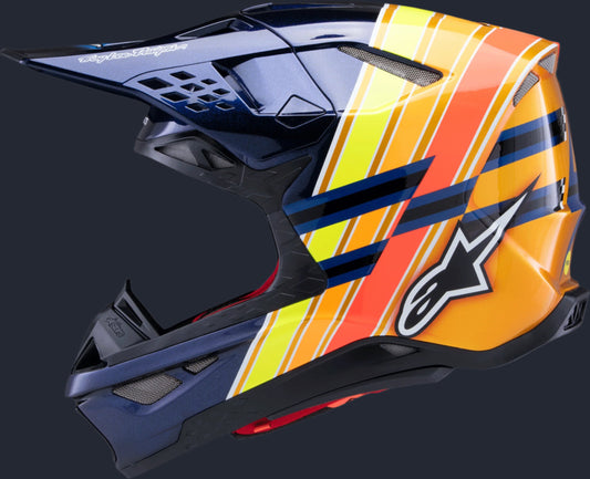 S-M10 Tld Edition 25 Helmet Drk Blu/Org/Ylw Fluo/Red Xs