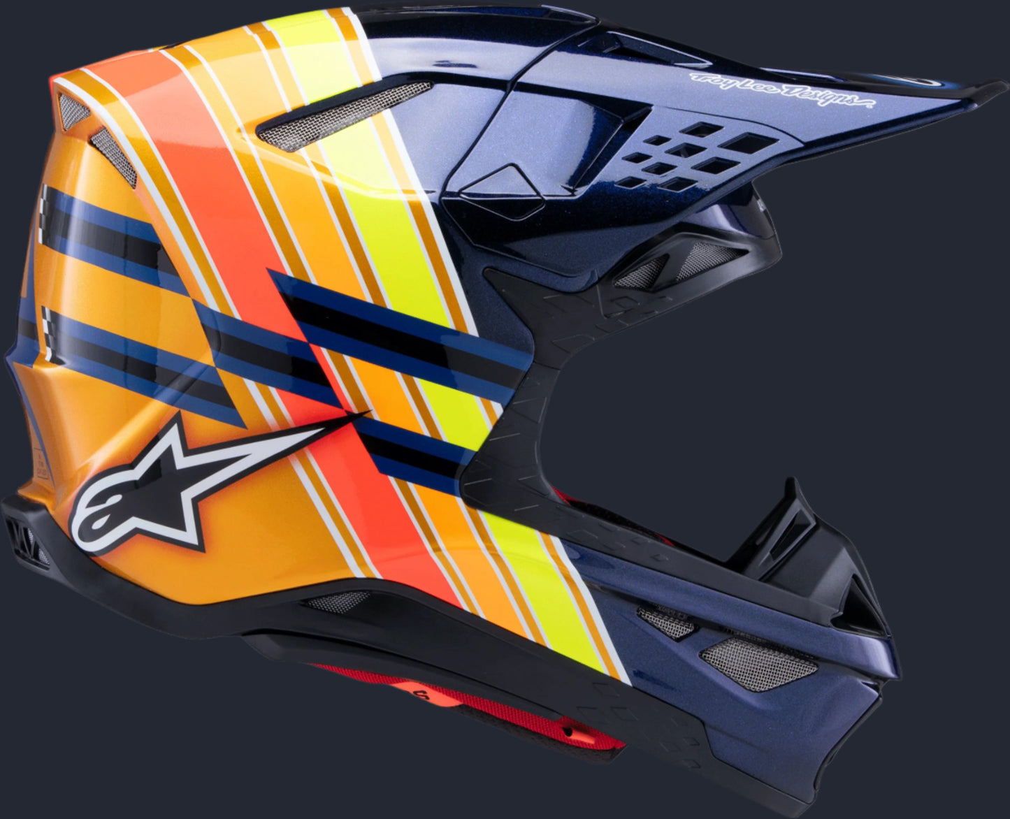S-M10 Tld Edition 25 Helmet Drk Blu/Org/Ylw Fluo/Red Xs