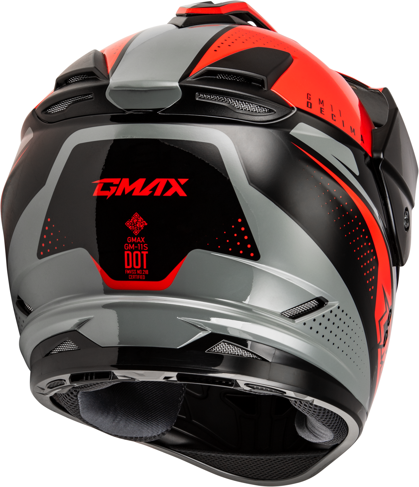 Gm 11 Decima Helmet Black/Red/Grey