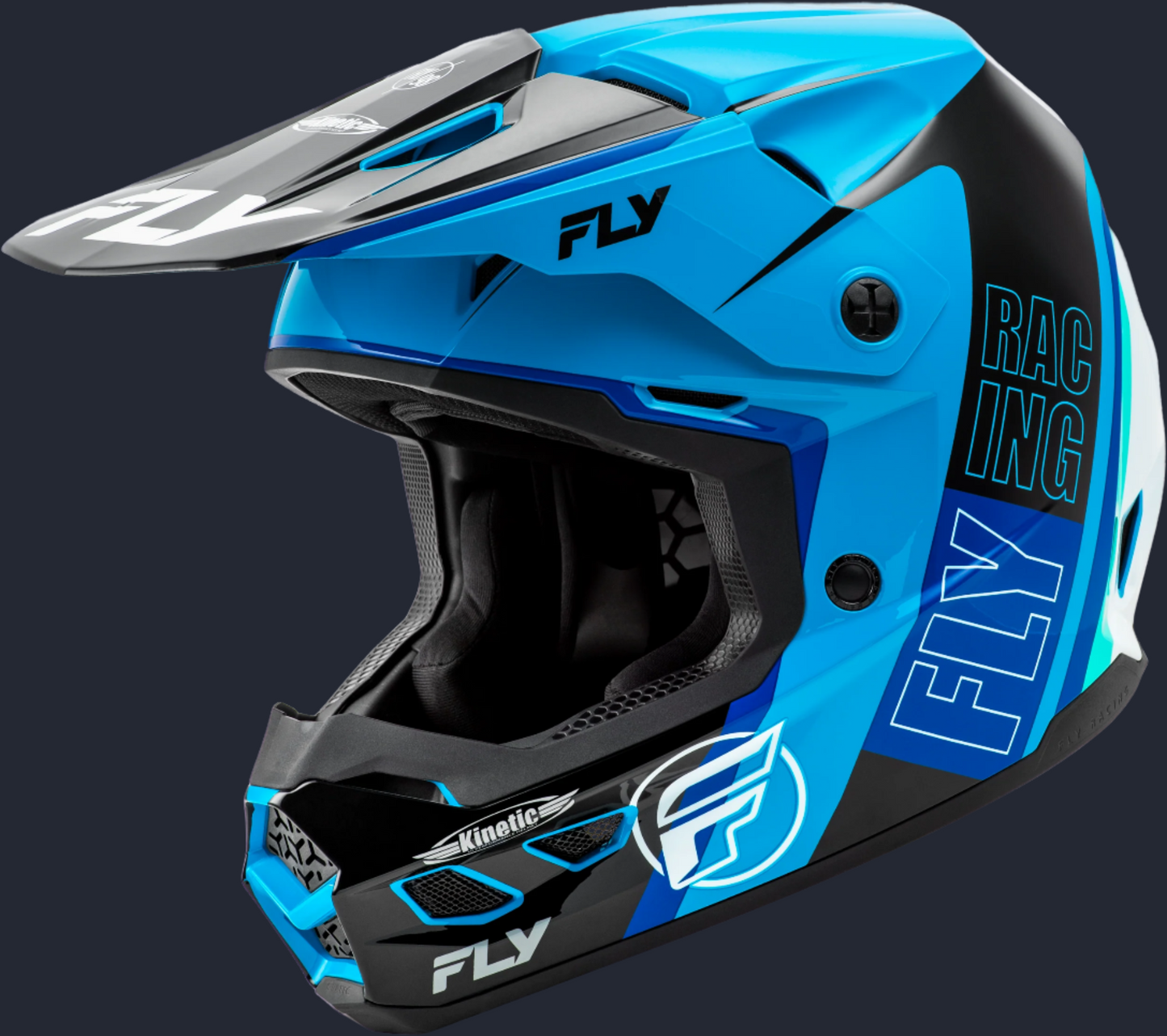 Kinetic Rally Helmet Blue/Black/White Xs