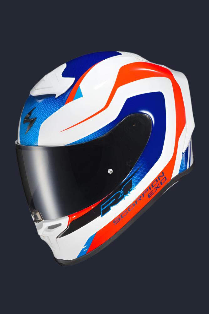 Exo R1 Air Full Face Helmet Hive Red/White/Blue