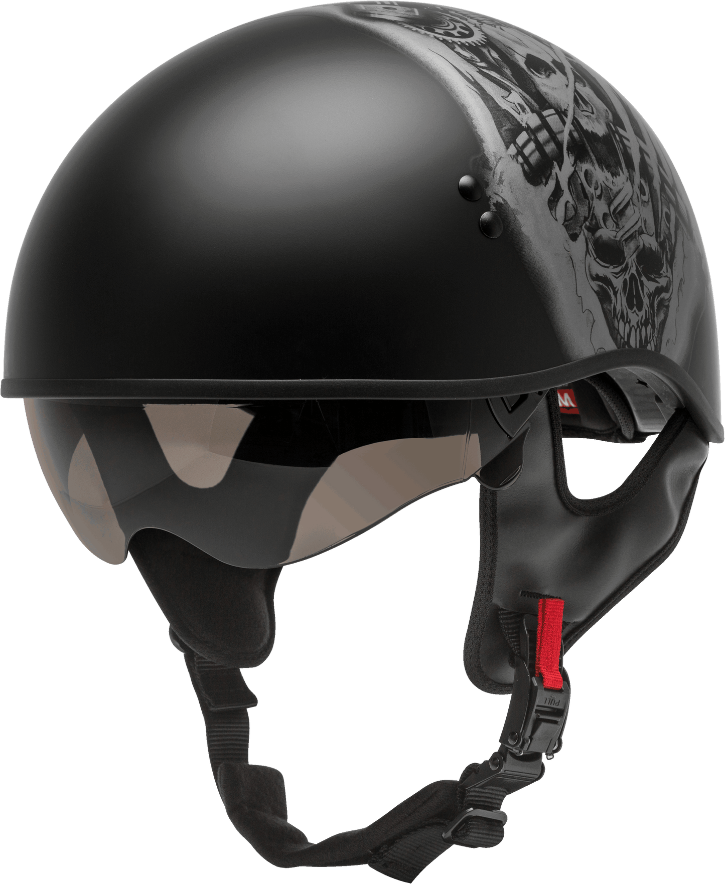 Hh 65 Half Helmet Tormentor Naked Matte Black/Silver