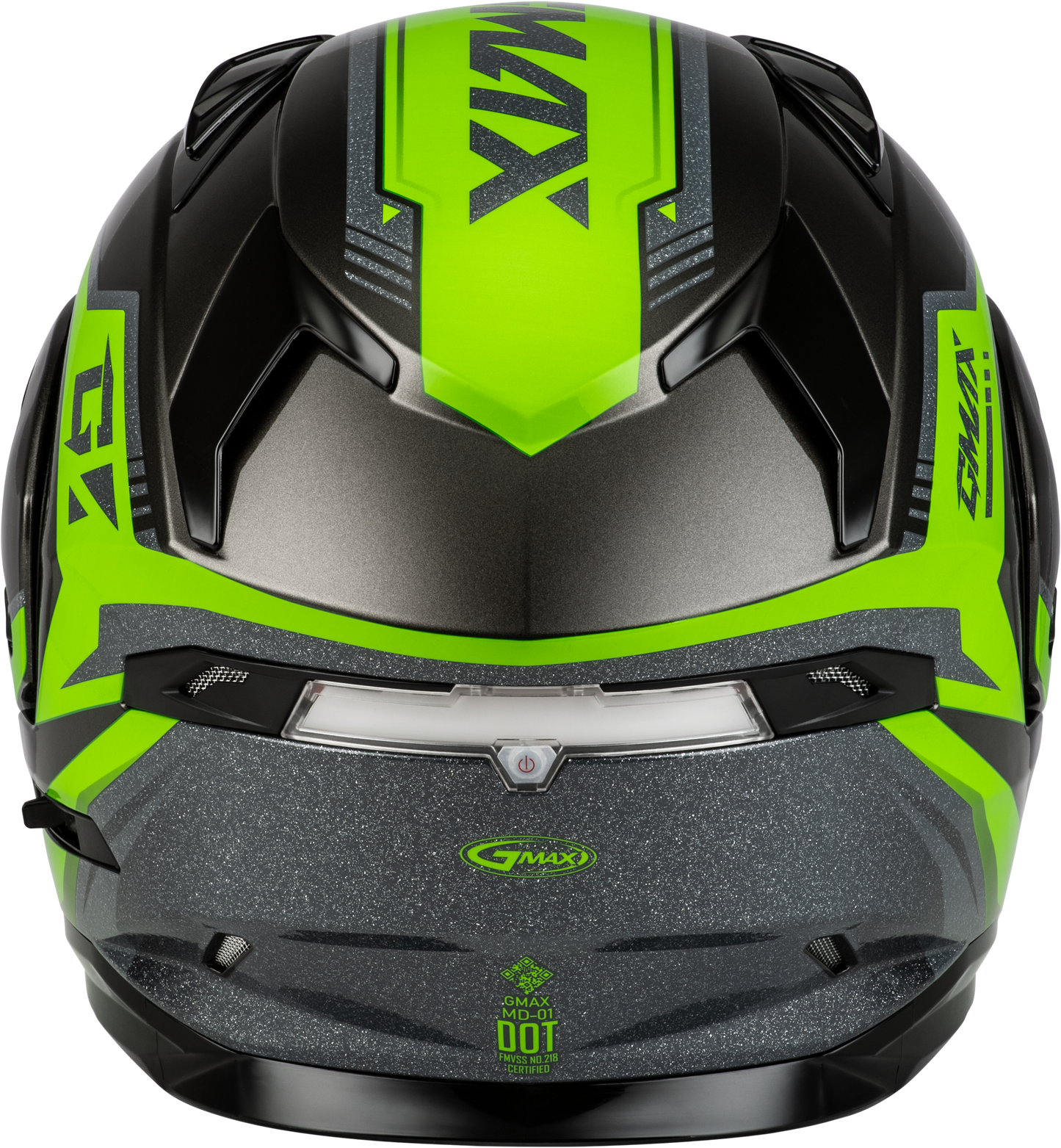Md 01 Volta Helmet Black/Silver/Green Metallic