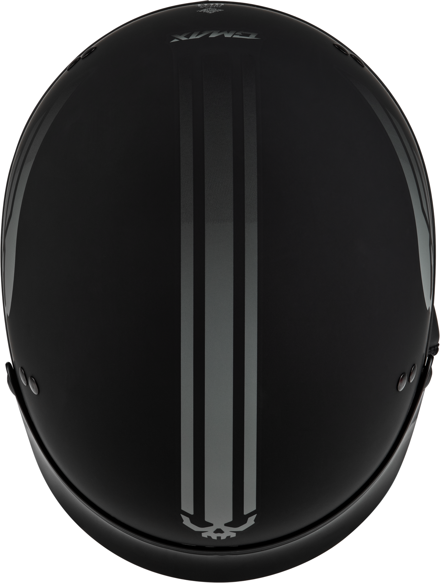 Hh 65 Retribution Helmet W/Peak Matte Black/Silver