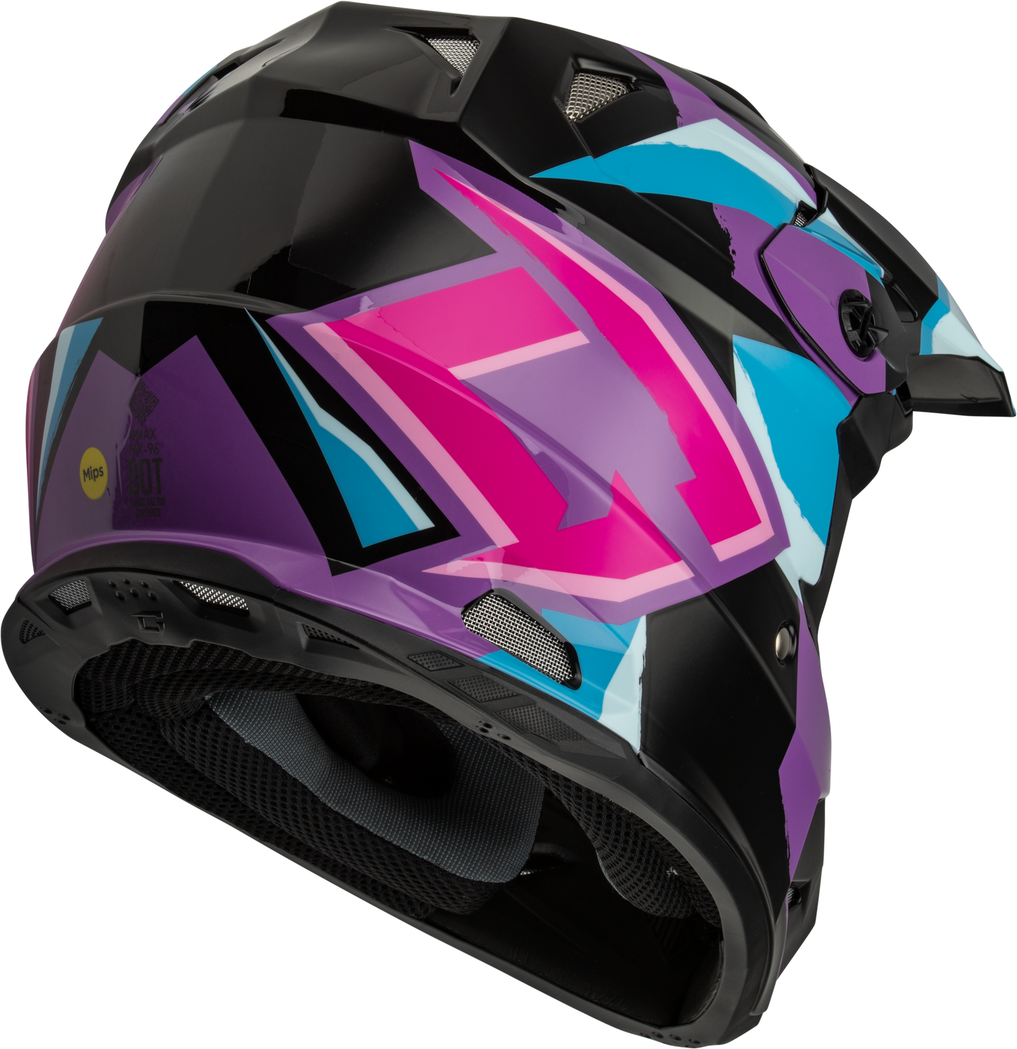 Mx 96 Splinter Helmet Black/Purple/Blue