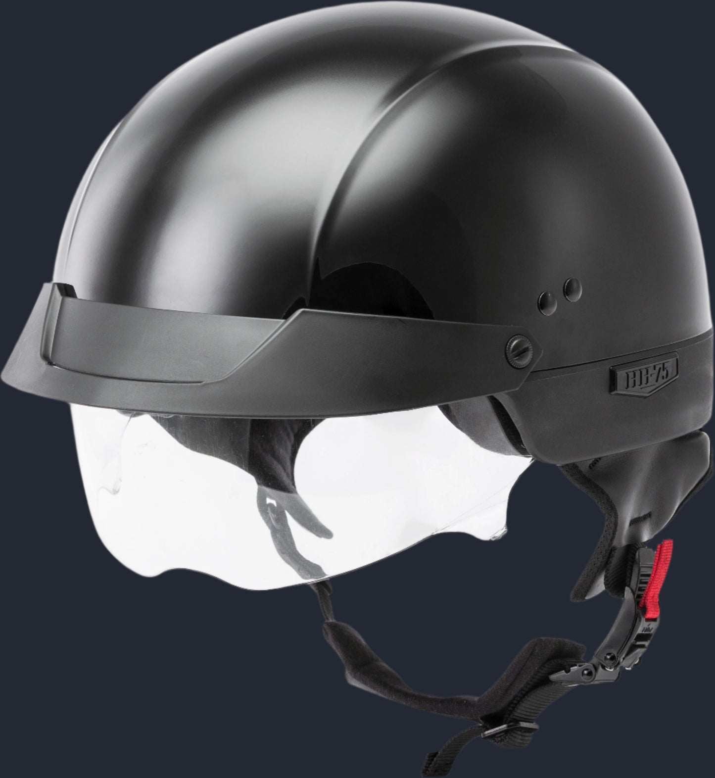 Hh 75 Half Helmet Black