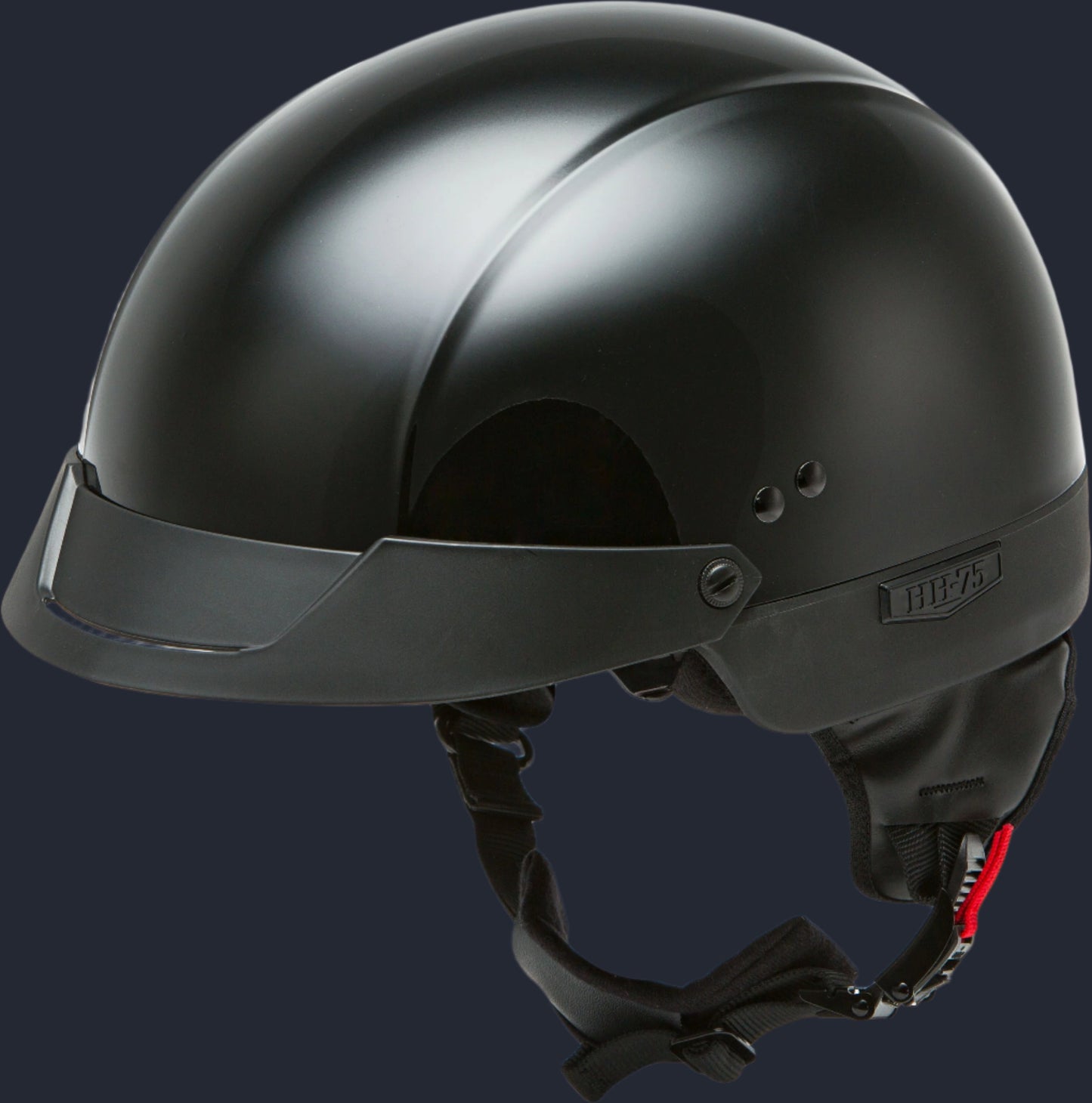 Hh 75 Half Helmet Black