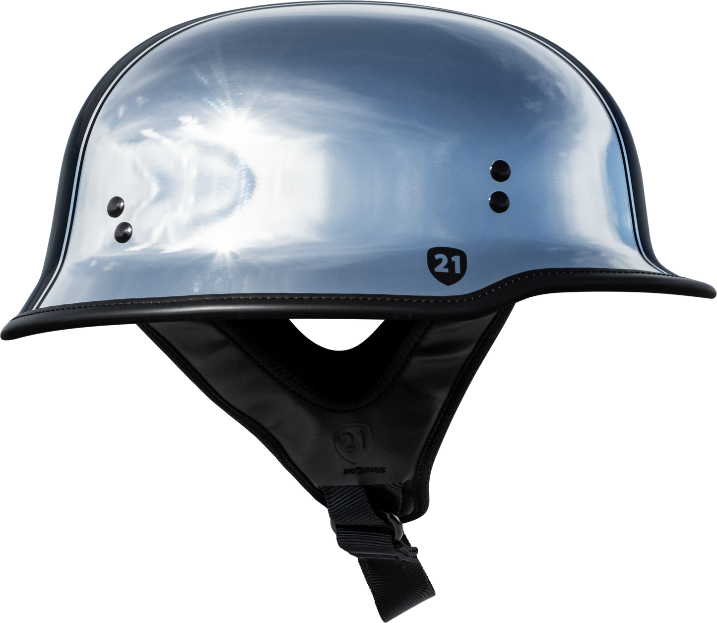 9mm German Beanie Helmet Chrome