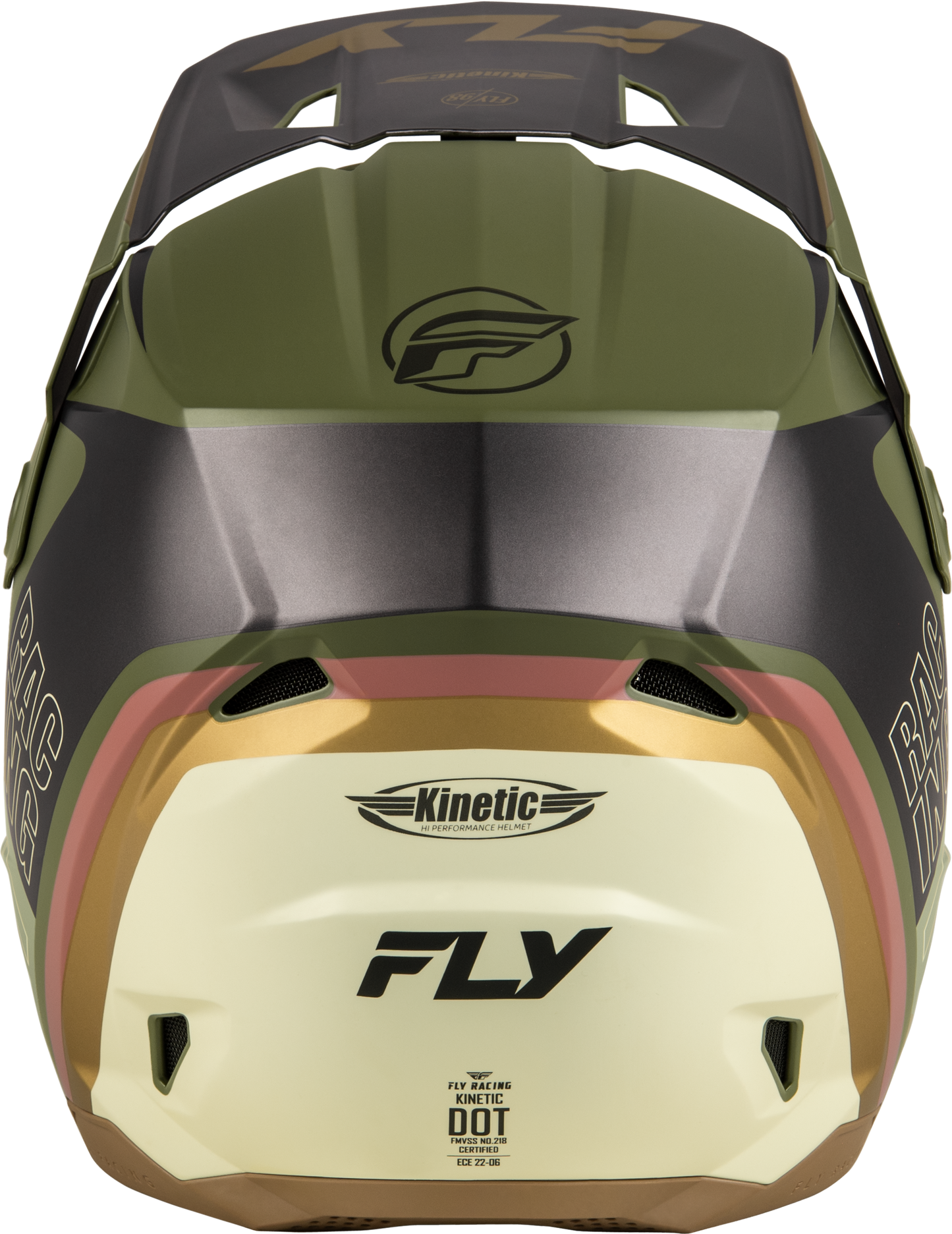 Kinetic Rally Helmet Matt Moss Gry/Khaki/Off-Wht Xs