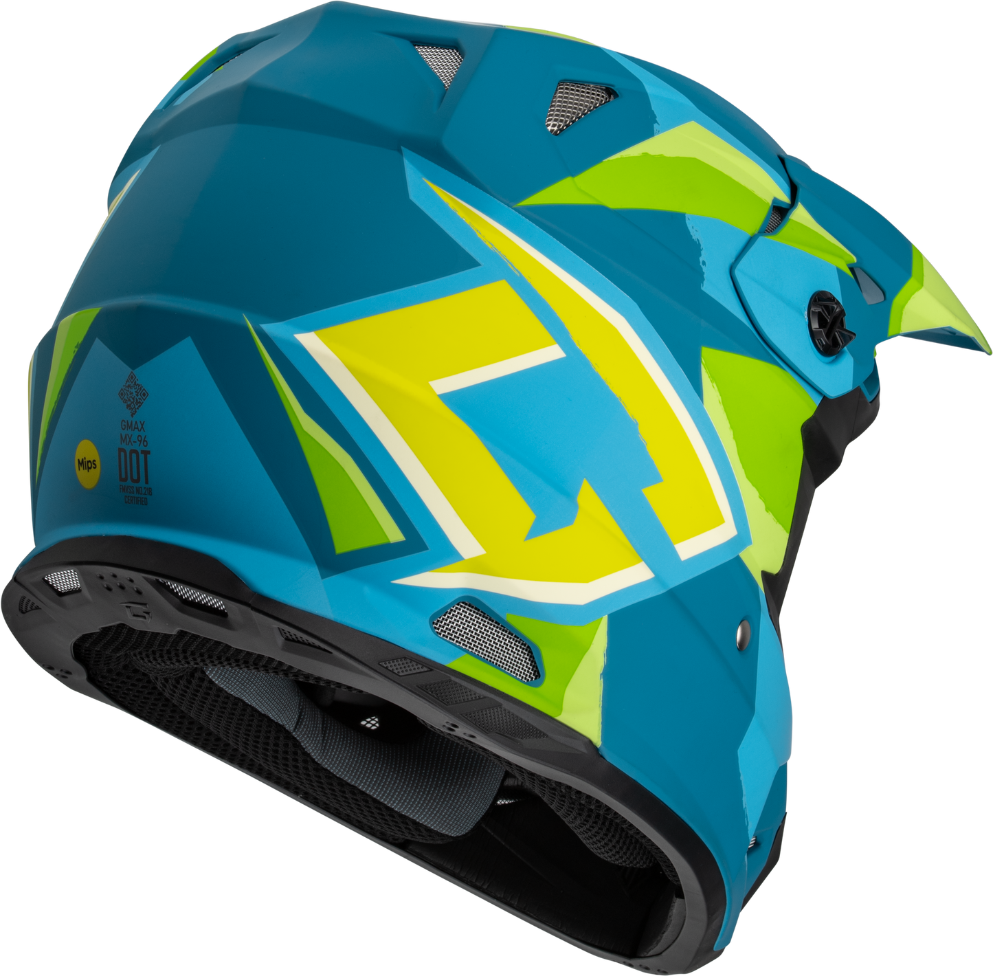 Mx 96 Splinter Helmet Matte Blue/Green