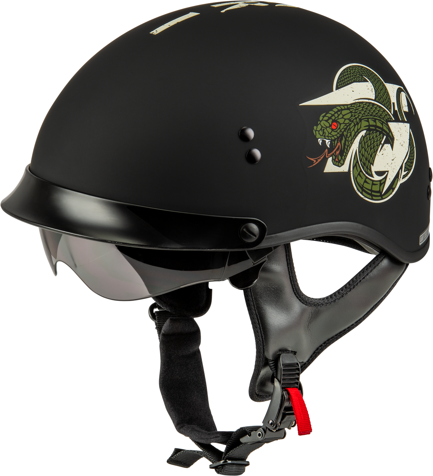 Hh 65 Drk1 Helmet W/ Peak Matte Black/Bone