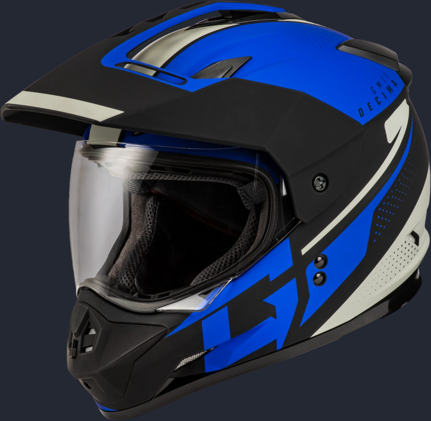 Gm 11 Decima Helmet Matte Black/Blue