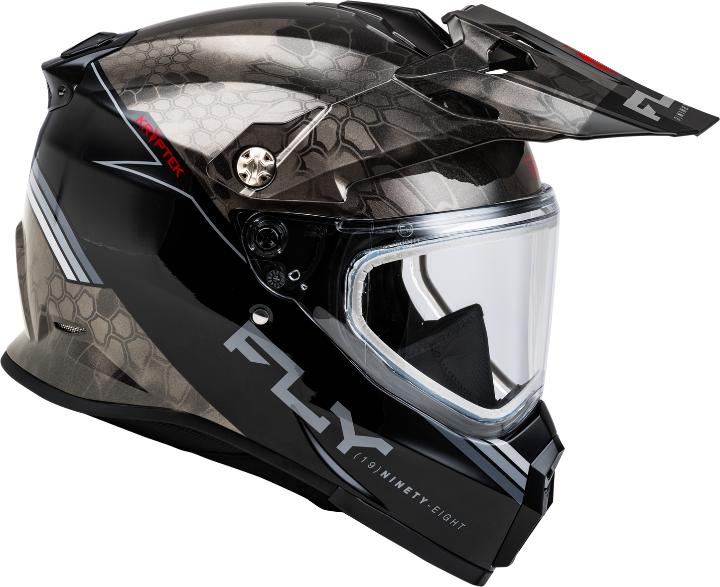 Trekker Cw Conceal Helmet Dual Shld Black/Grey/White Xs