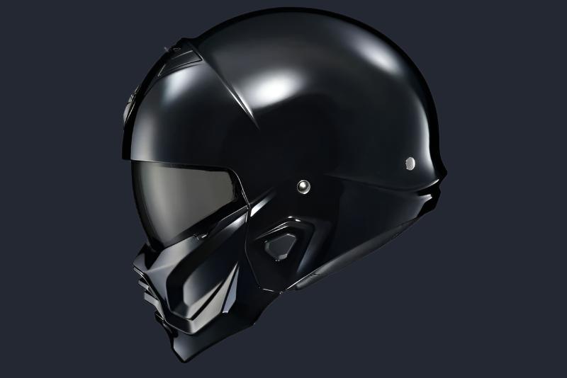 Covert 2 Open Face Helmet Gloss Black