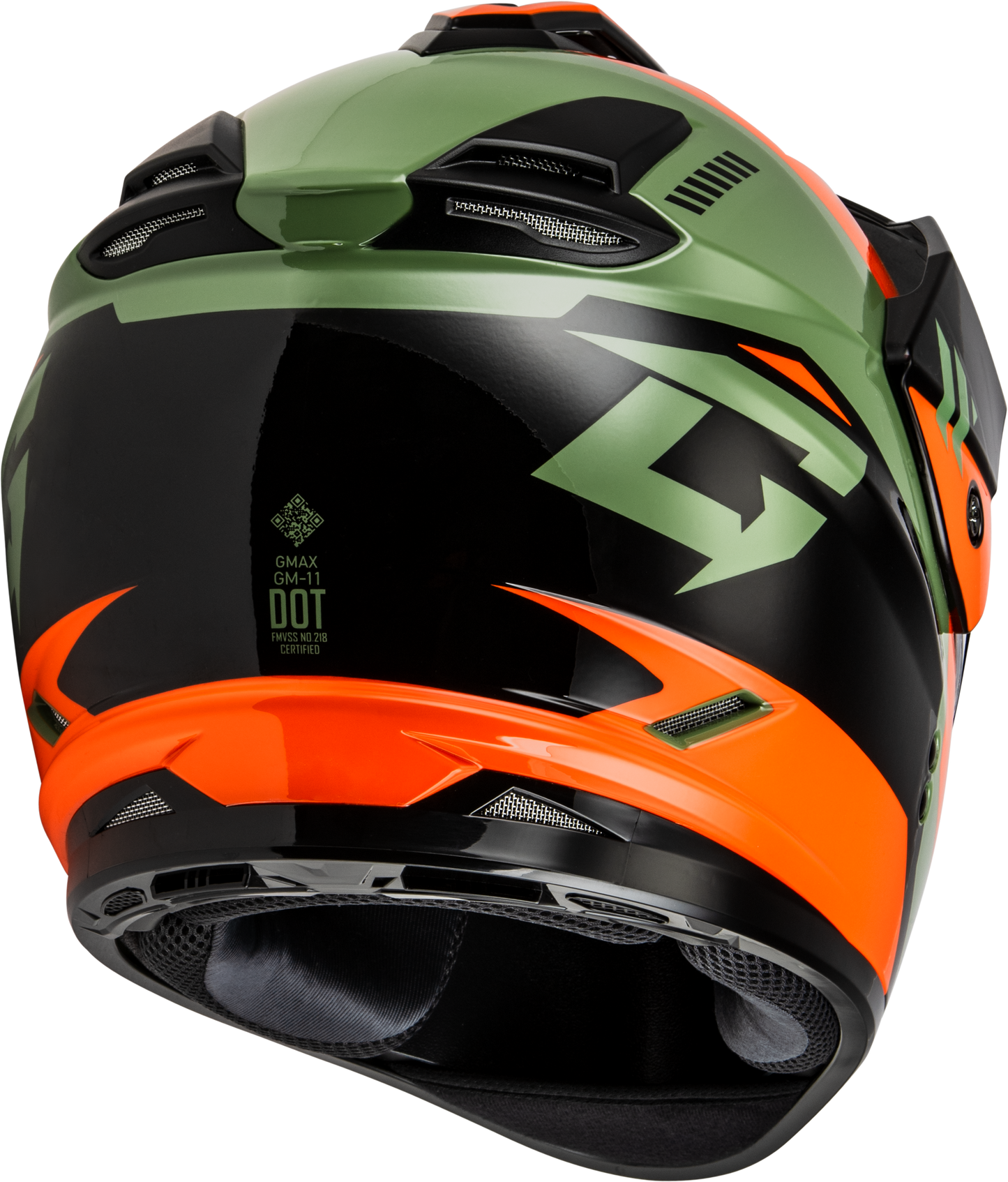 Gm 11 Ronin Helmet Orange/Green/Black