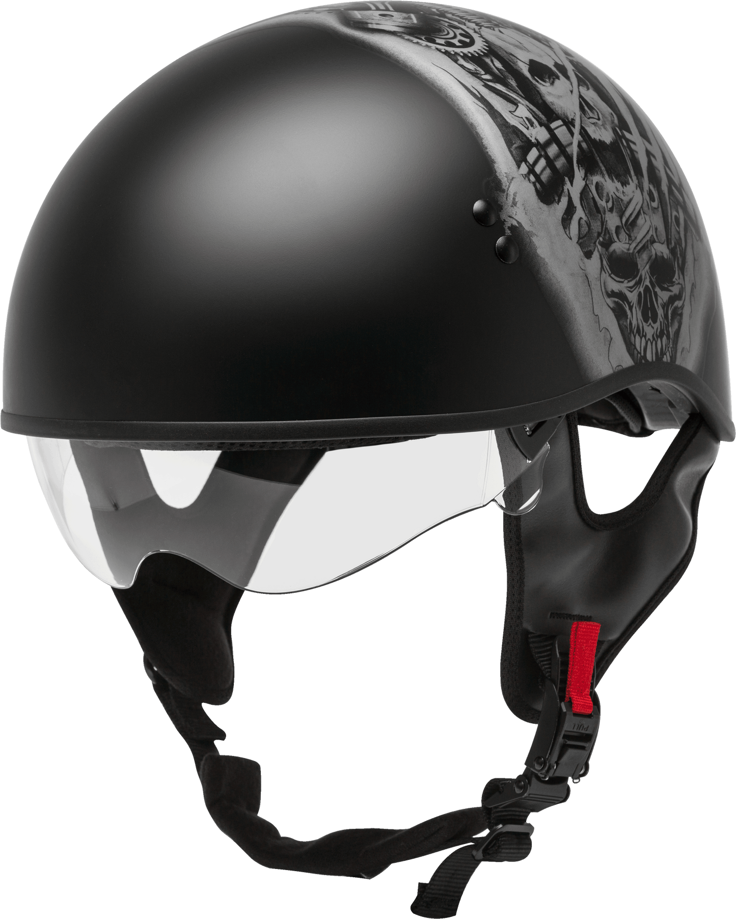 Hh 65 Half Helmet Tormentor Naked Matte Black/Silver