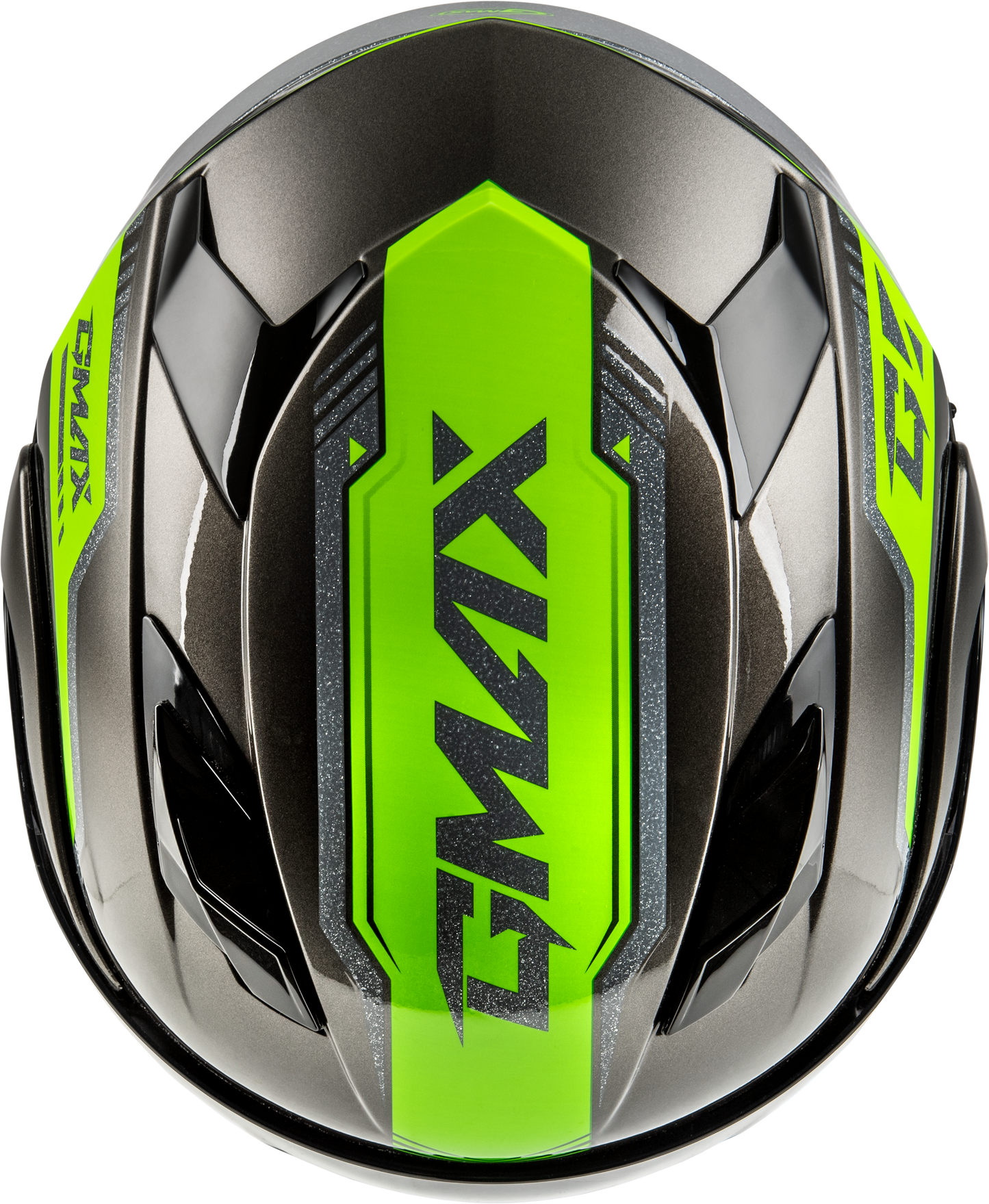 Md 01 Volta Helmet Black/Silver/Green Metallic