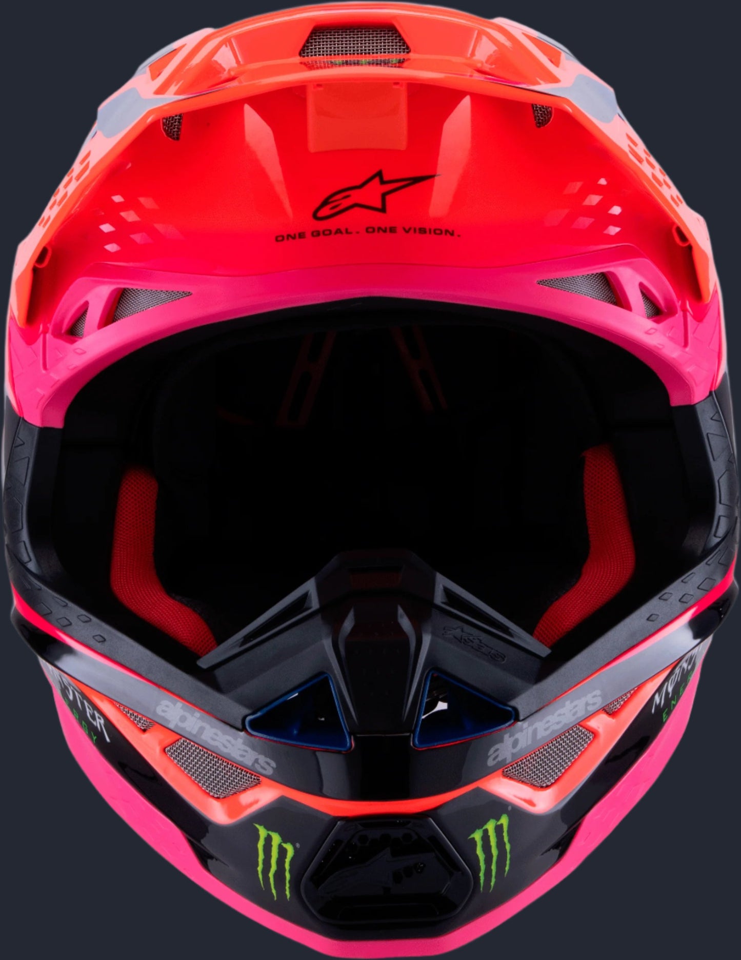 S-M10 Deegan Helmet Orng Flo/Prpl/Pnk Fluo Xs
