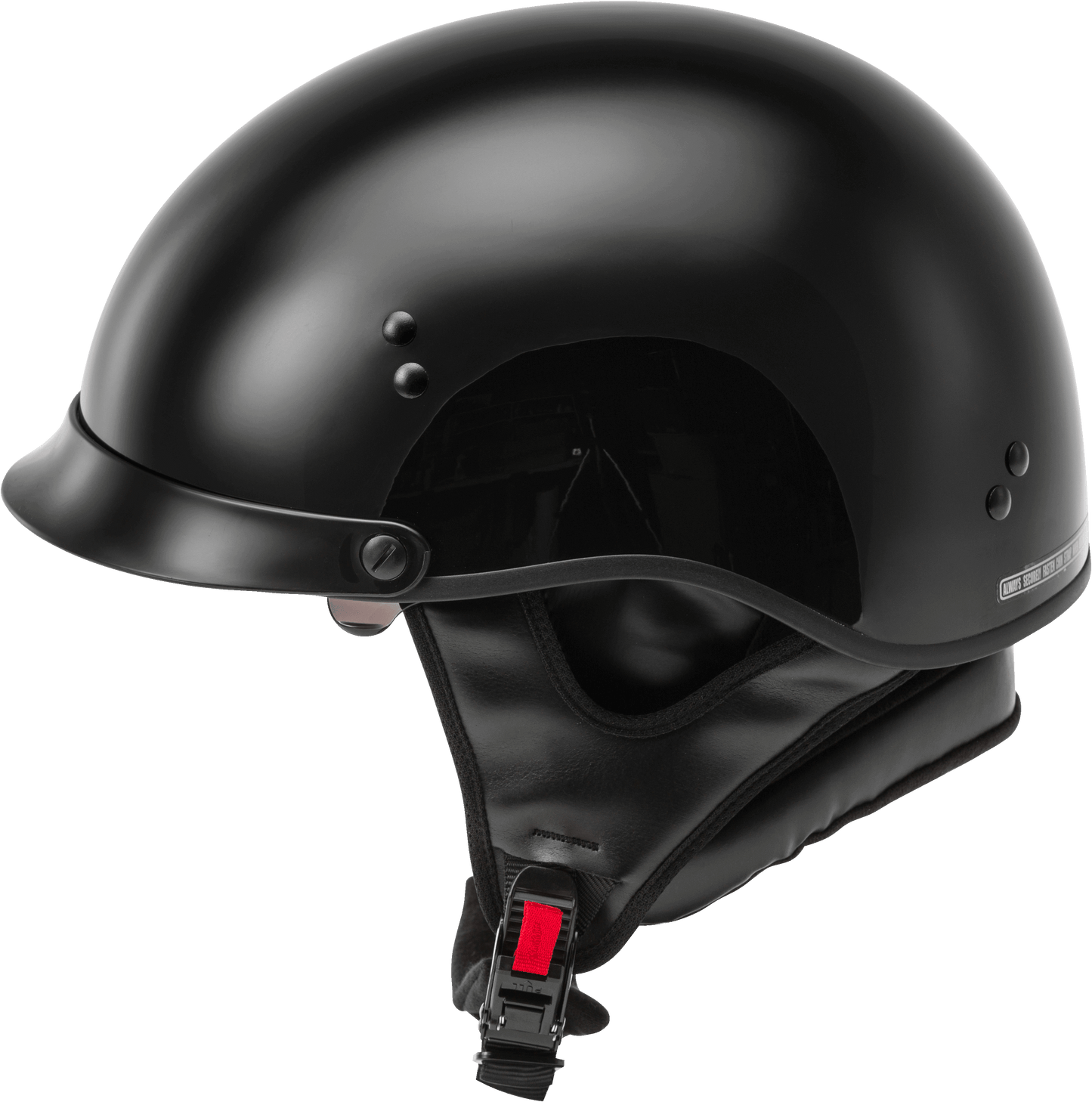 Hh 65 Half Helmet Full Dressed Black
