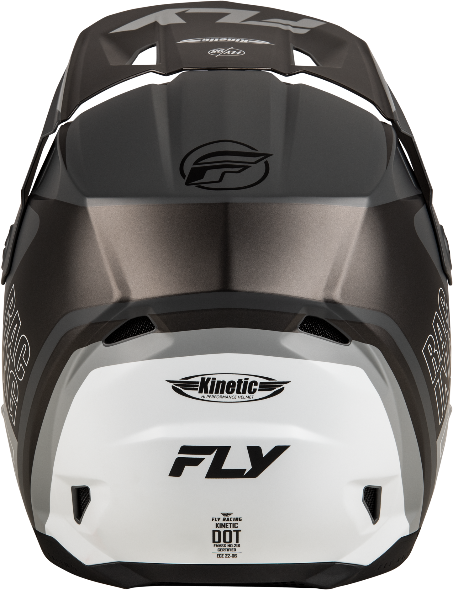 Kinetic Rally Helmet Matte Grey/Black/White Xs