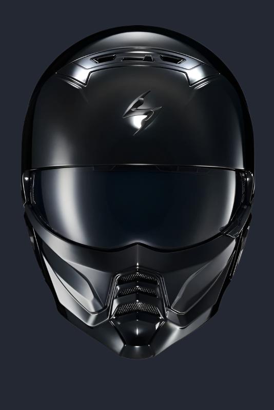 Covert 2 Open Face Helmet Gloss Black
