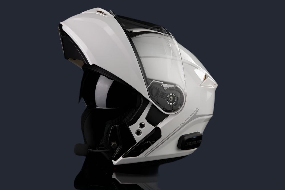 Outrush R Flip Up Helmet Glossy White
