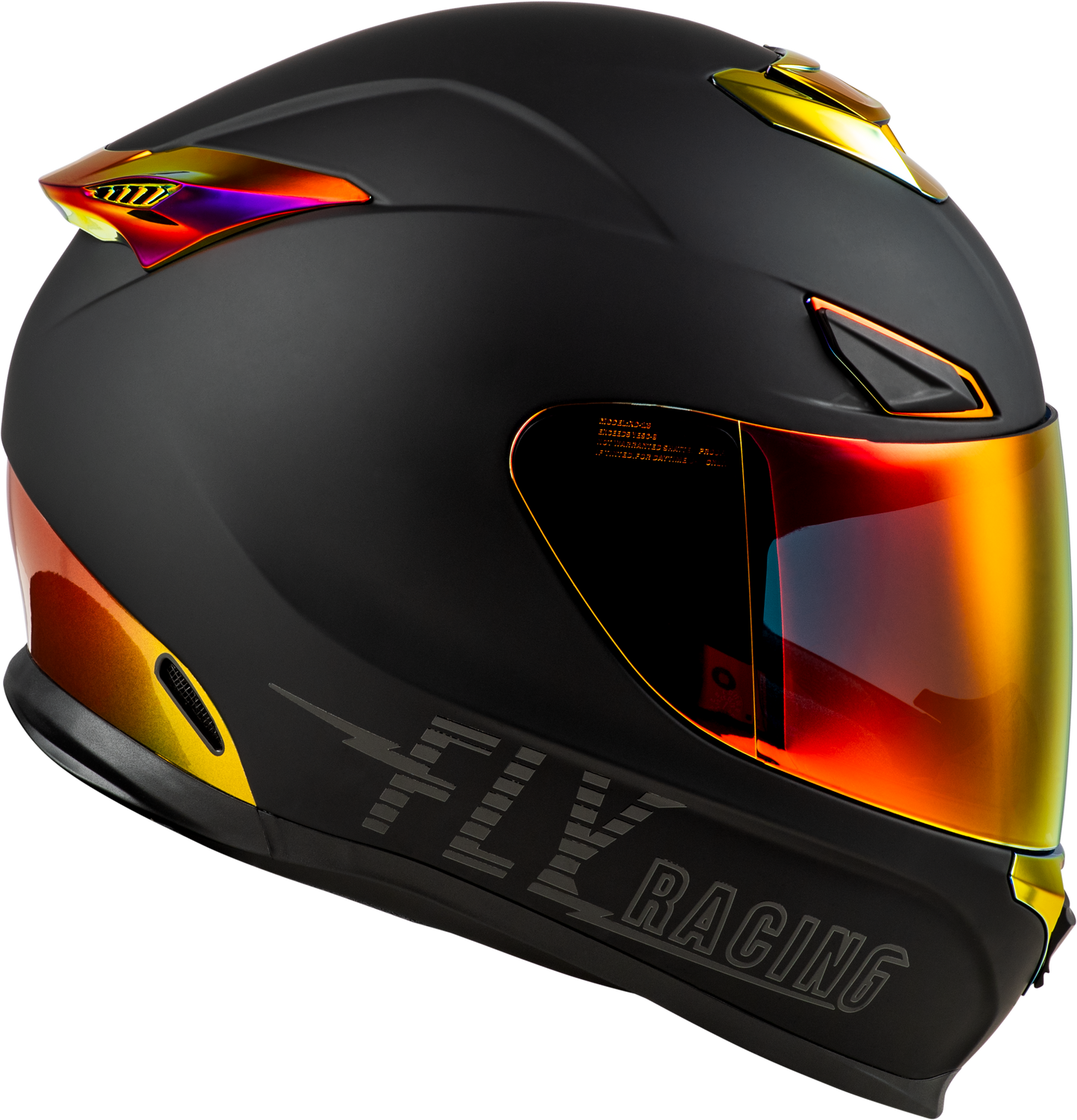 Sentinel Recon Helmet Matte Black/Fire Chrome Xs