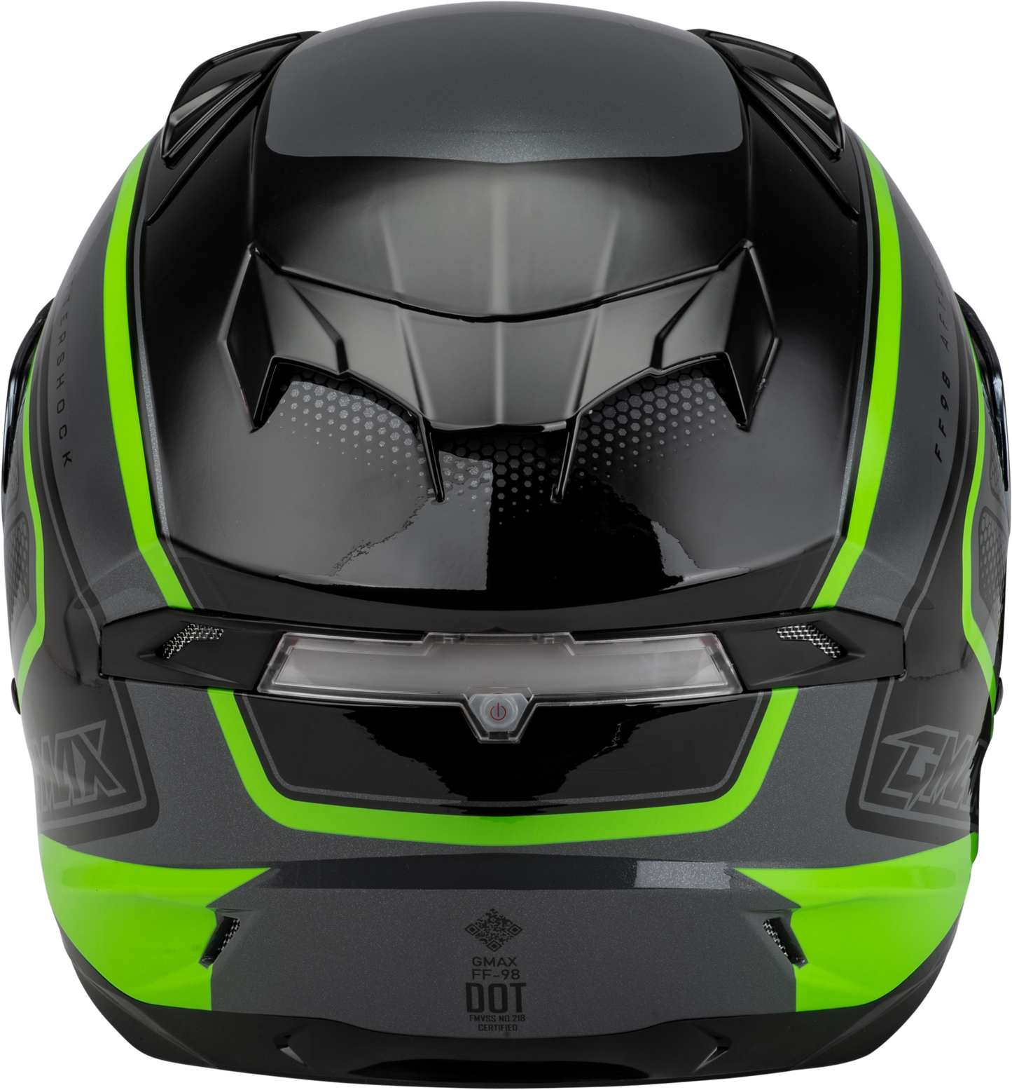 Ff 98 Aftershock Helmet Grey/Neon Green