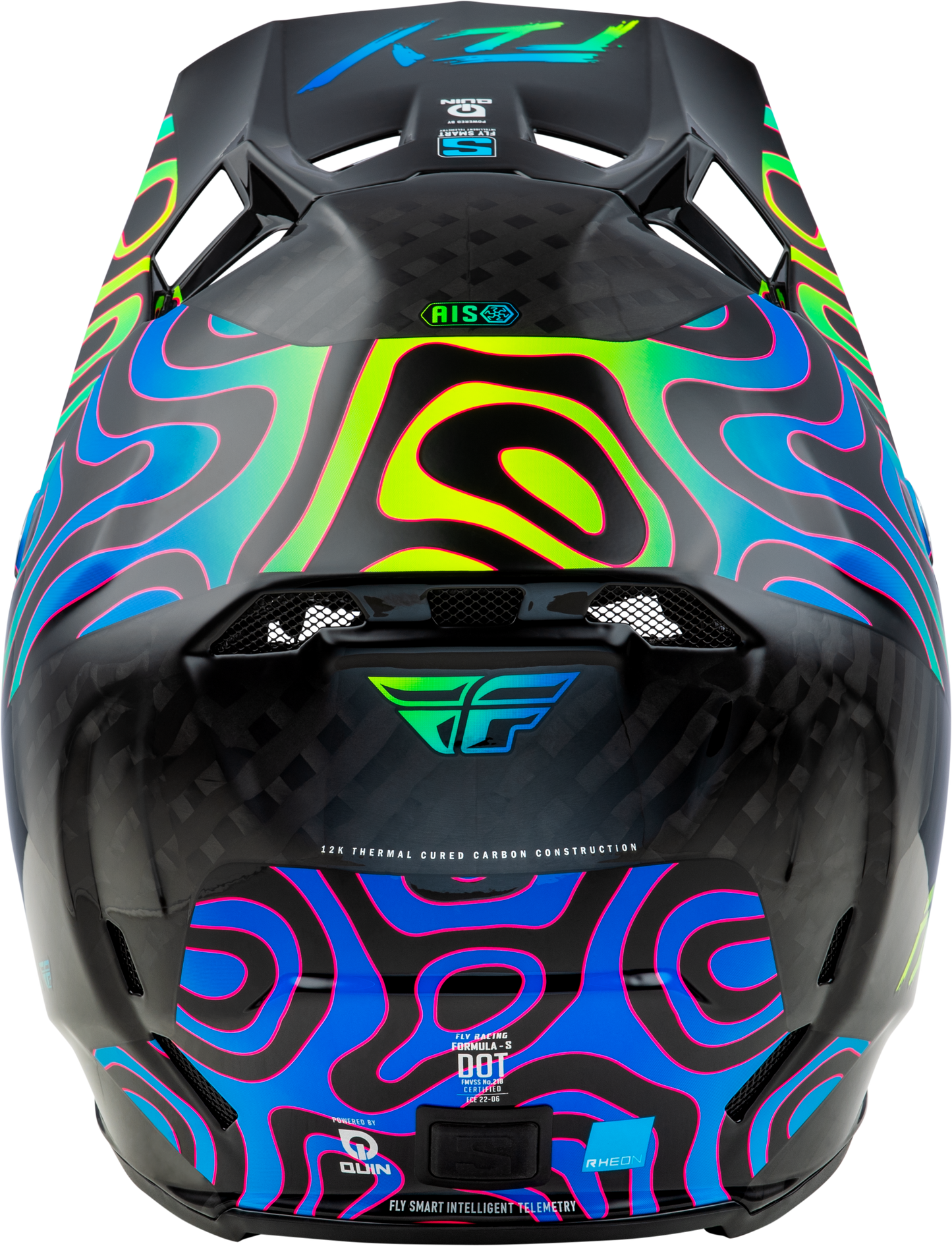 Formula S Carbon Zen Helmet Black Carbon/Blue/Yellow Xs