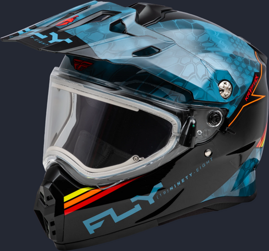 Trekker Cw Conceal Helmet Elec Shld Slate/Black/Red Xs