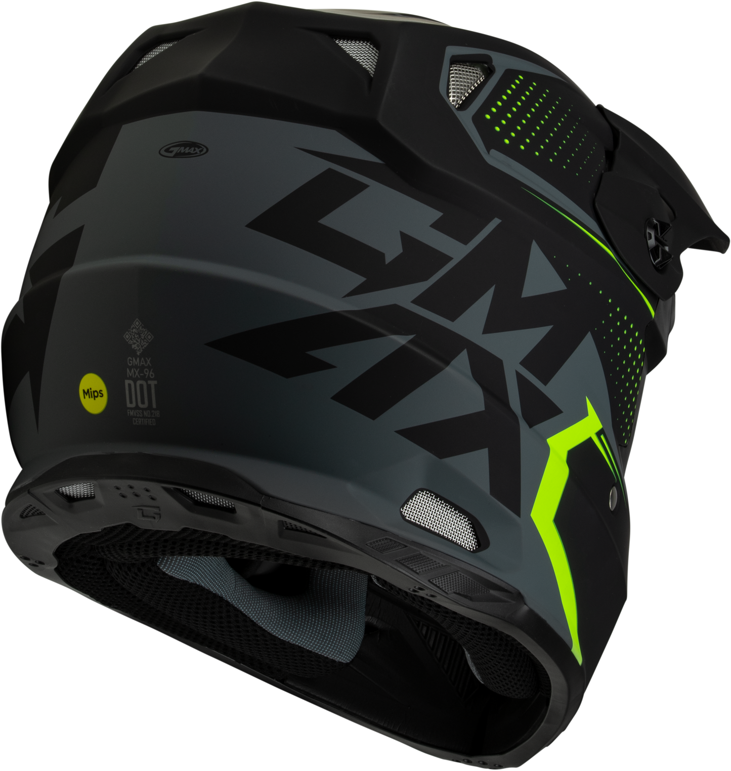Mx 96 502 Helmet Matte Grey/Hi Viz
