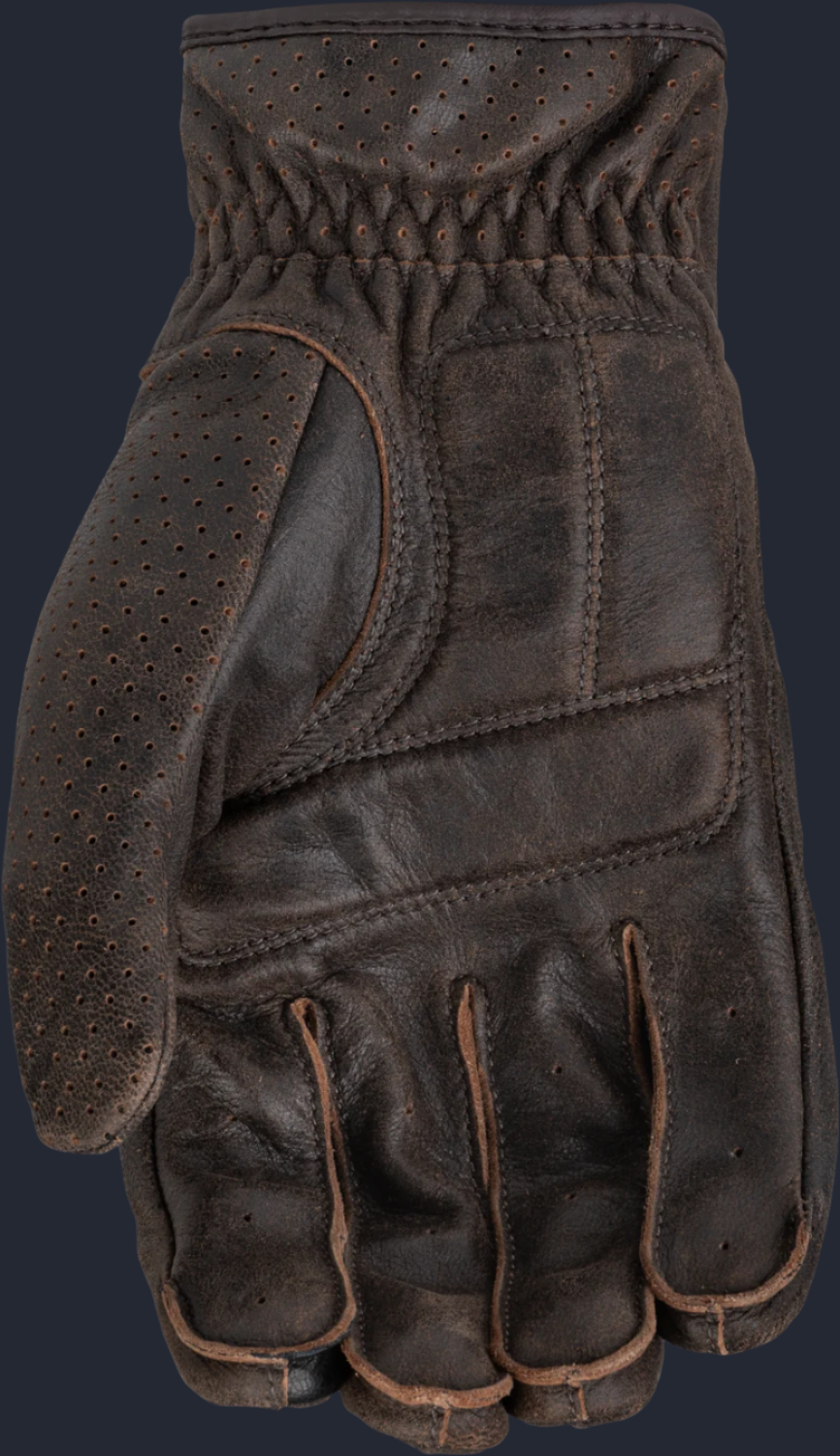 Jab Perforated Gloves Brown
