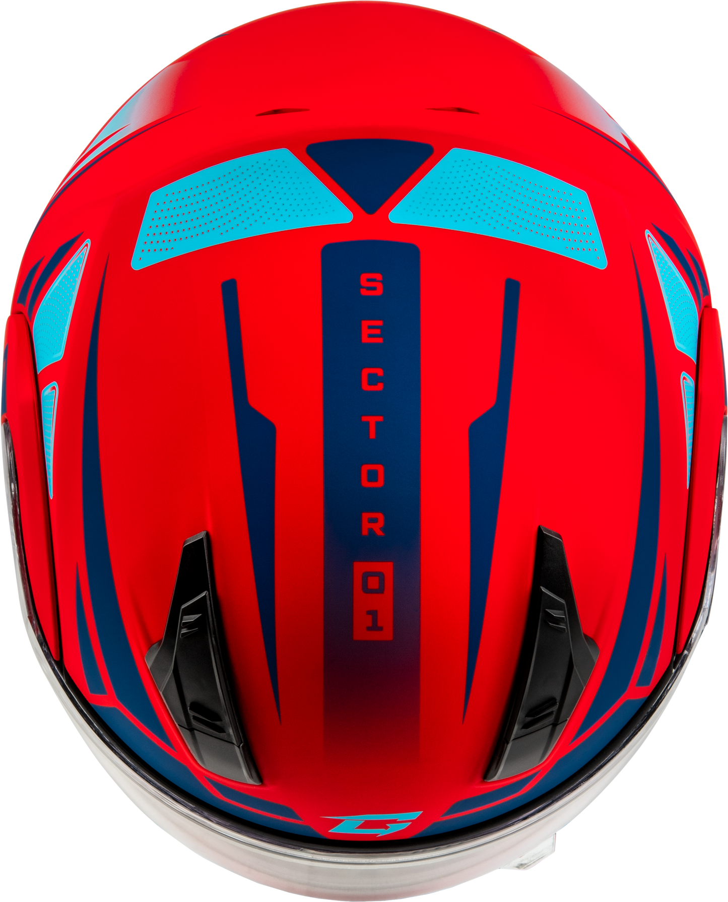 Md 04 Sector Helmet Matte Red/Blue