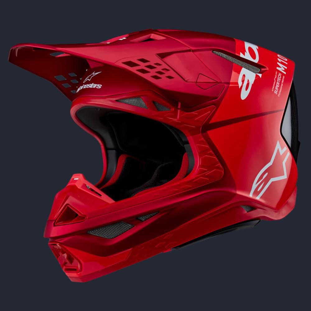 Supertech S-M10 Flood Helmet Red Fluo/Red M&G Xs