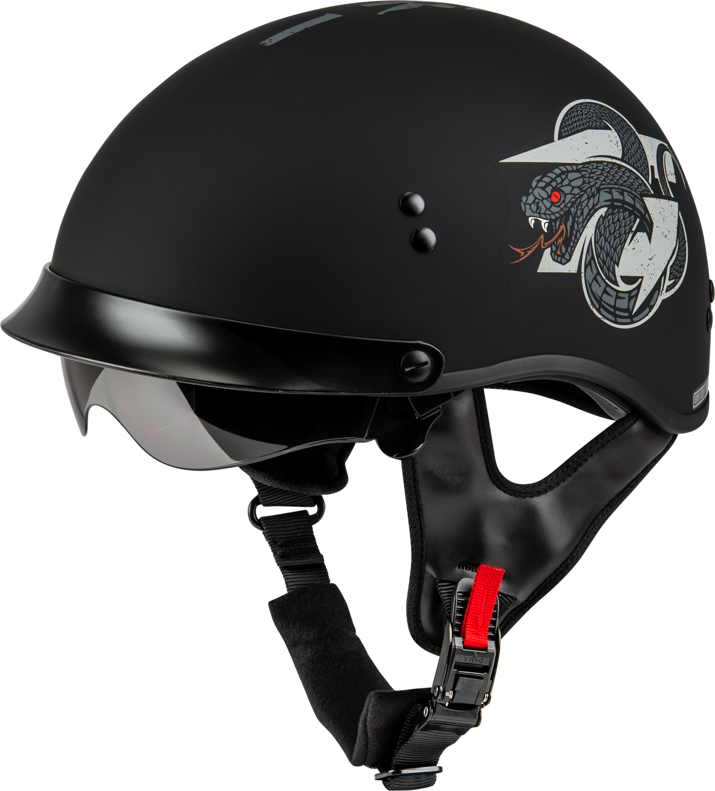 Hh 65 Drk1 Helmet W/ Peak Matte Black/Grey