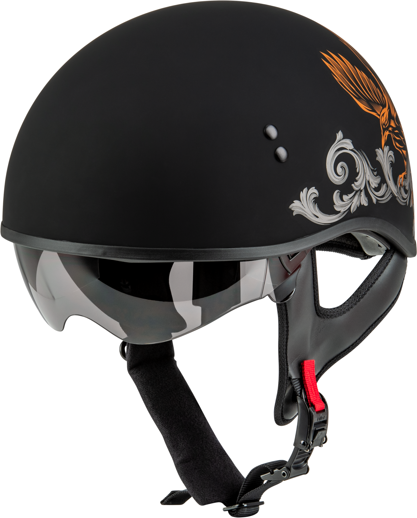 Hh 65 Corvus Helmet Matte Black/Silver/Orange