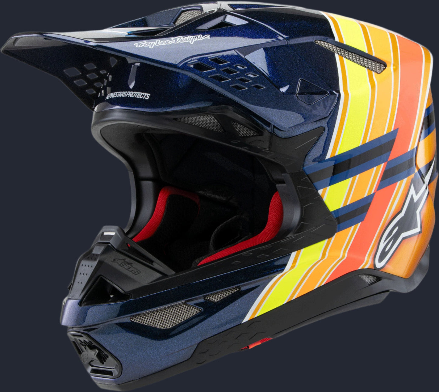 S-M10 Tld Edition 25 Helmet Drk Blu/Org/Ylw Fluo/Red Xs