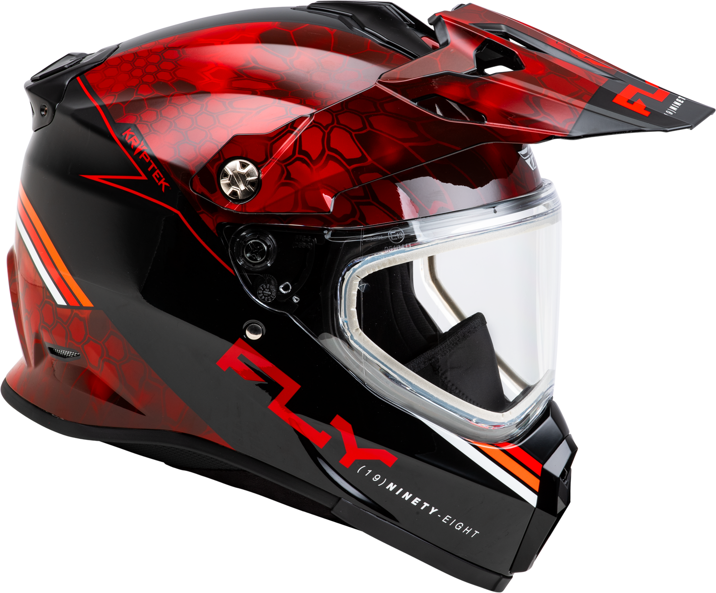 Trekker Cw Conceal Helmet Dual Shld Red/Black Xs