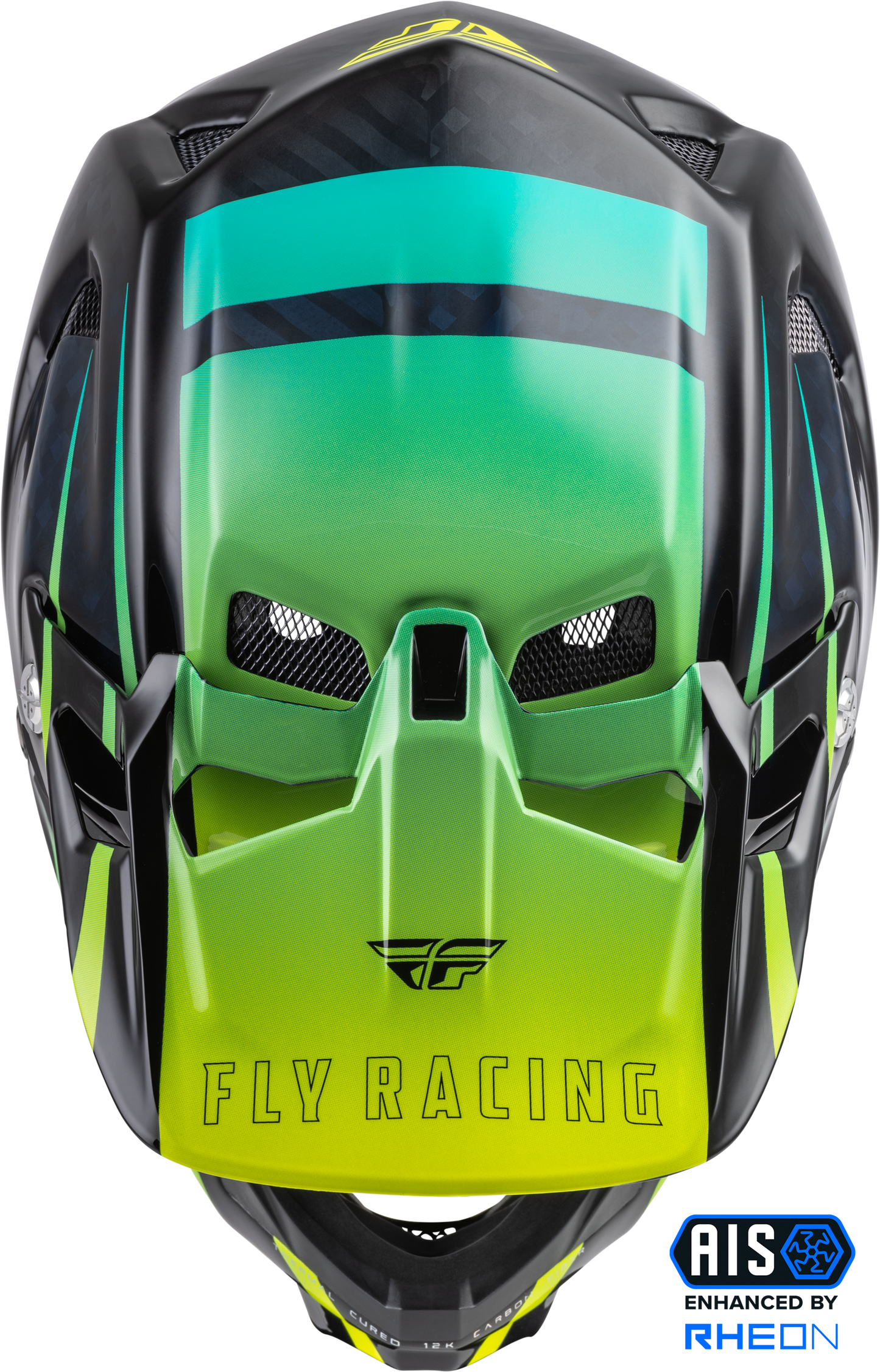 Werx-R Helmet Hi-Vis/Teal Carbon Xs