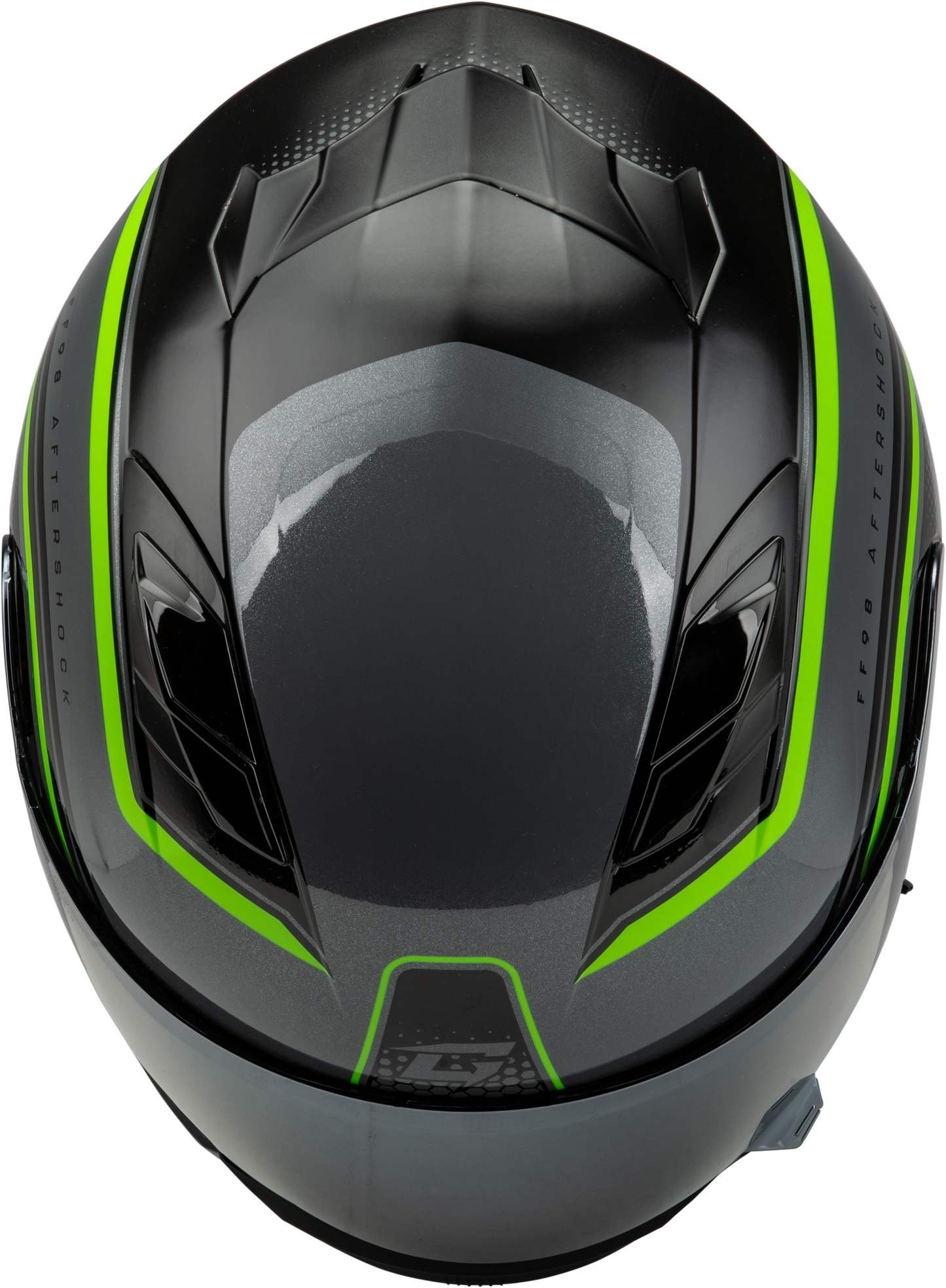 Ff 98 Aftershock Helmet Grey/Neon Green