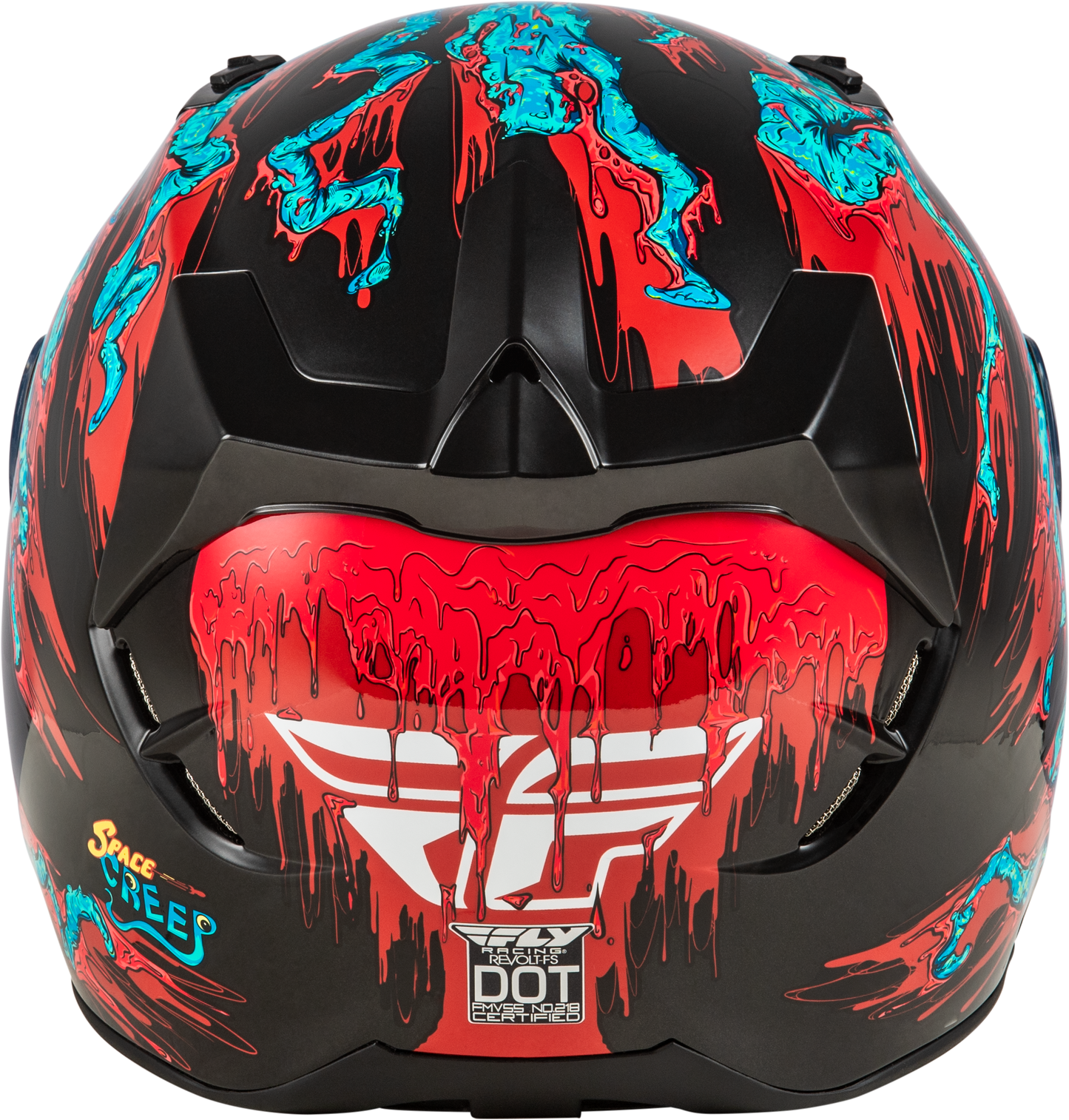 Revolt Space Creep Helmet Light Blue/Black/Red Xs