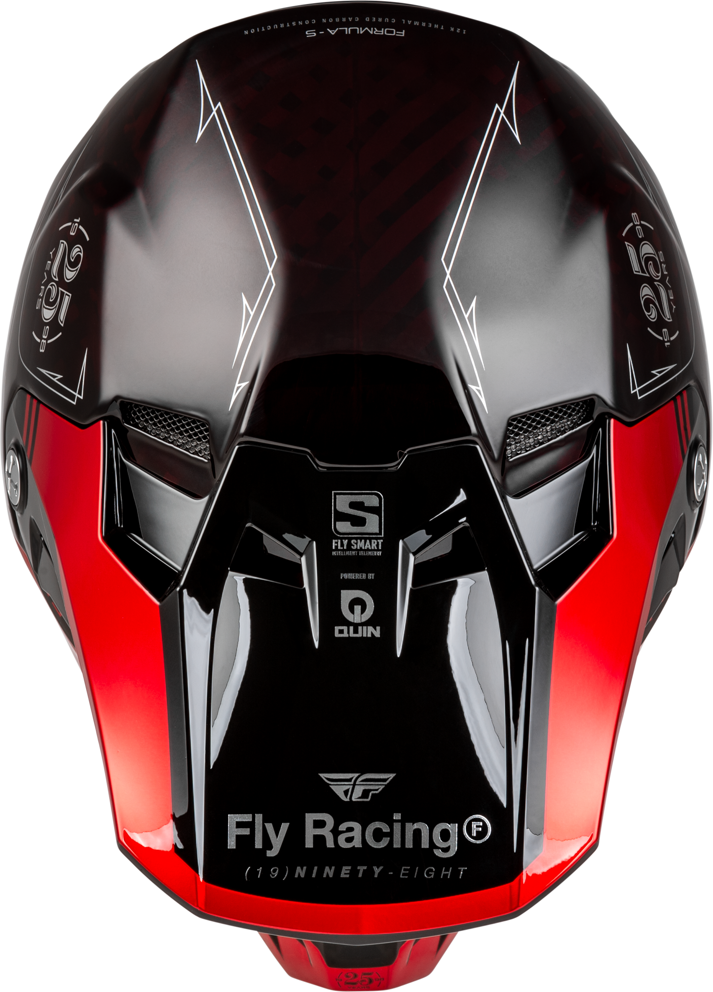 Formula S Carbon Legacy Helmet Red Carbon/Black Xs