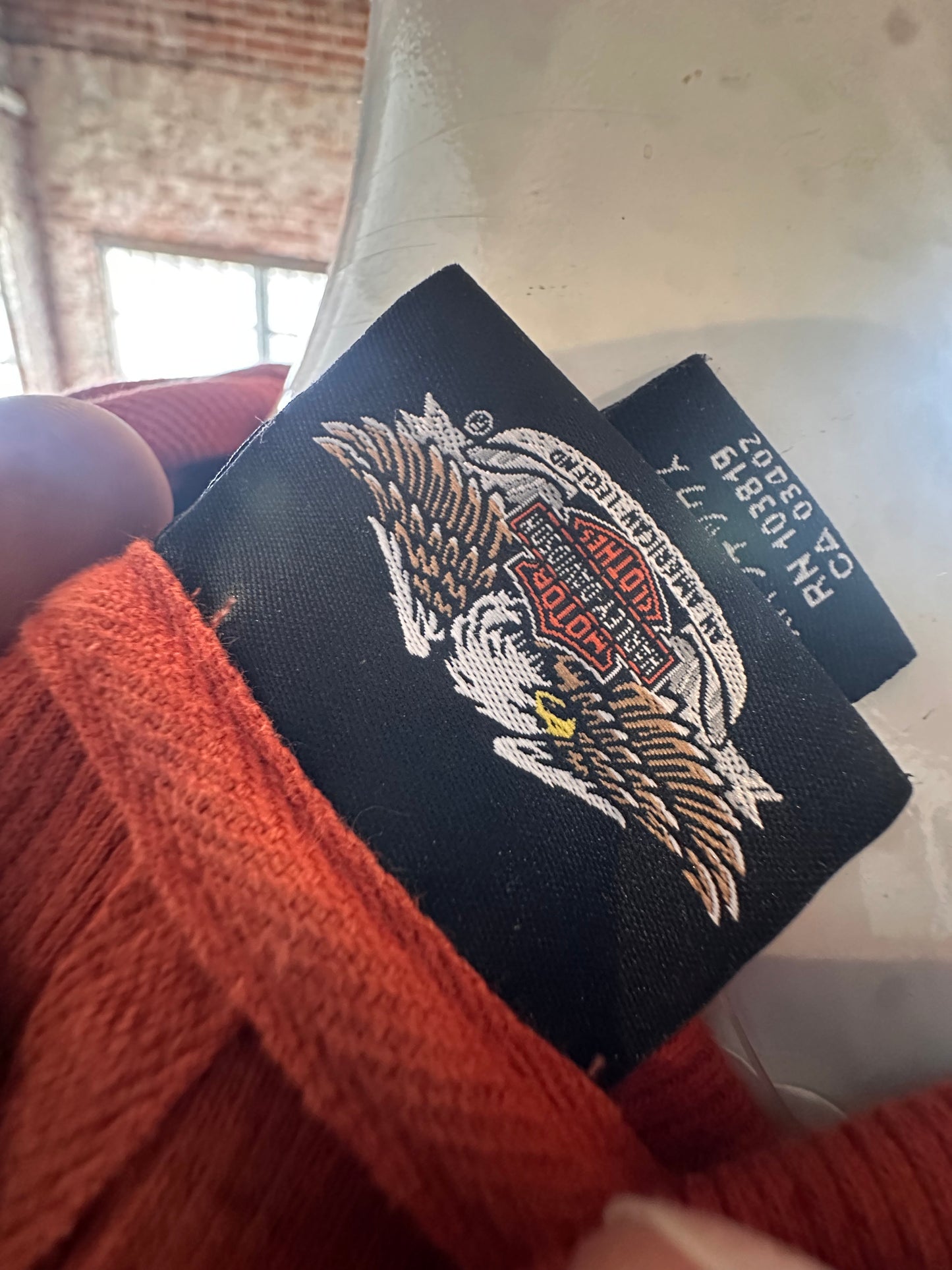 Harley Davidson Cotton Thermal Hoody Orange